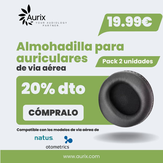 Almohadillas para auriculares de vía aérea